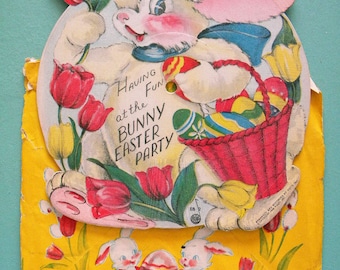 Vintage Voco Easter Record Vinyl in Original Sleeve Envelope The Bunny Easter Party