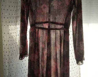 Vintage 70's floral dress