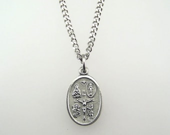 Five Way Medal Necklace
