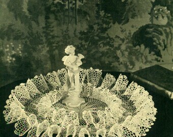 RUFFLED DOILIES Star Book 59 Crochet 1940s Patterns PANSY 1948