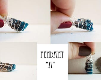 Blue Apatite Pendant