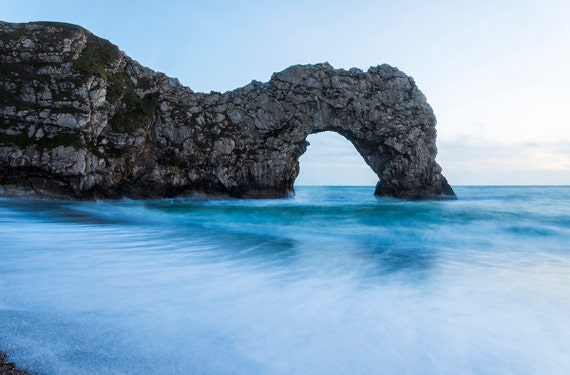 DURDLE DOOR DUSK 2. Seascape Print, Dorset, Durdle Door, Jurassic Coastline, Coastal Art, Photographic Print