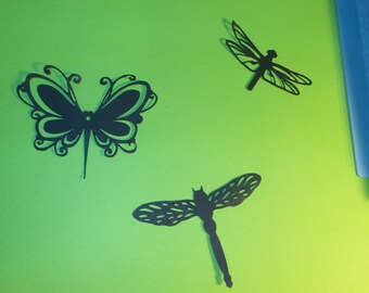 Dragonfly Die Cuts,nature die cuts,dragonfly party,dragonfly silhouettes