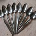 A Collection of Eight Vintage Silverplate Wm Rogers Serrated Grapefruit Citrus Spoons, Lines Pattern