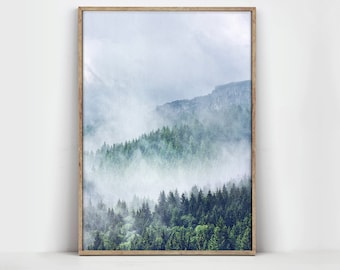 Forest Print Forest Wall Art Forest Art Tree Print Tree Wall Art