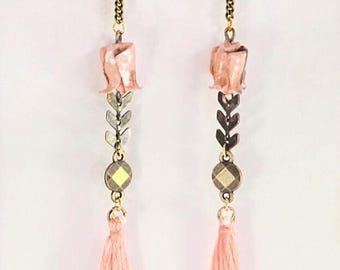 Origami lotus Onnagata 女形 earrings