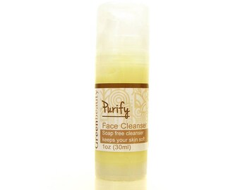 Face Cleanser 1oz, Travel Size, Soap Free Cleansing Cream, apply with wet hands, doesn't dry your skin, face wash, natural face cleanser