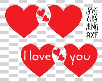 Valentines day svg, DXF EPS, Silhouette and Cricut, Commercial use -Instant DownLoad