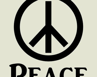 Hippie stencil | Etsy