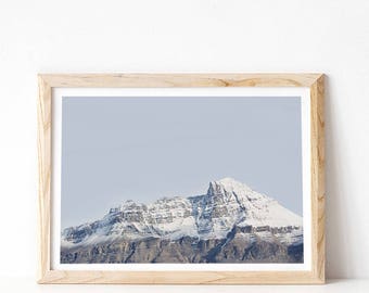Mountain Print, Rocky Mountains Photograph, Landscape Print, Mountain Wall Art Print, Large Poster, Living Room Wall Art, Digital Download