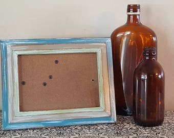 Upcycled Multicolored Picture Frame