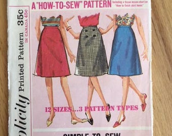 Vintage Simplicity 5583 Misses Skirts • Size 12