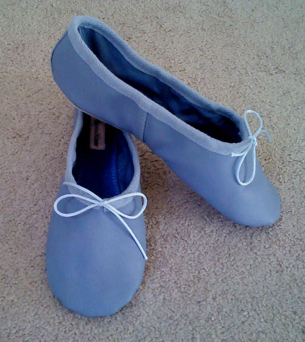 blue ballerina slippers