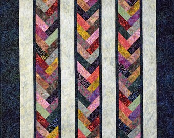 Batik Braid, Modern Quilt
