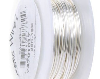 ART WIRE 18G Non Tarnish Silver plate, 20G, 22G, 24G, 26G, 28G, Artistic wire, wire to wrap stones, Stone Wrapping wire, Canadian Supplier