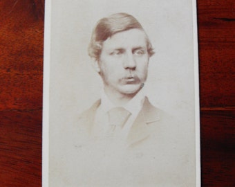 Carte de Visite of a man with moustache. 1880