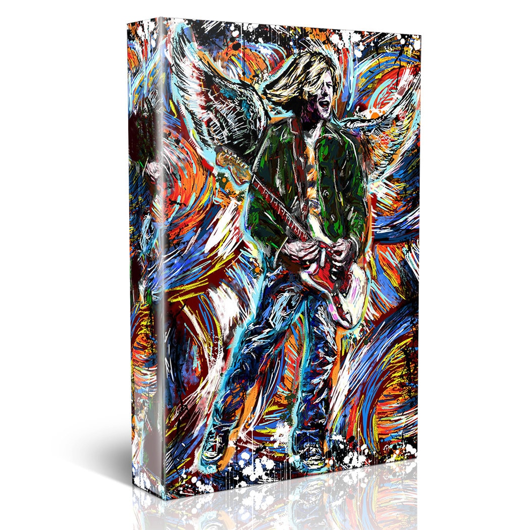 Kurt Cobain Art Nirvana Canvas Cobain Original Painting Art