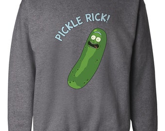 Pickle Rick Unisex size sweater, Crewneck Sweatshirt