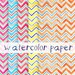 Watercolor Paper Chevron Image Pack Clip Art Background Border Template Letter Size High Resolution Images Pastels Paper Pack Watercolor