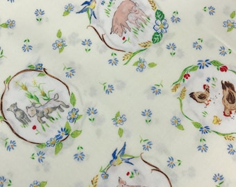 Medallions from the Country Days Collection by Heidi Boyd for Red Rooster Fabrics, Chicken Fabric, Farm Fabric