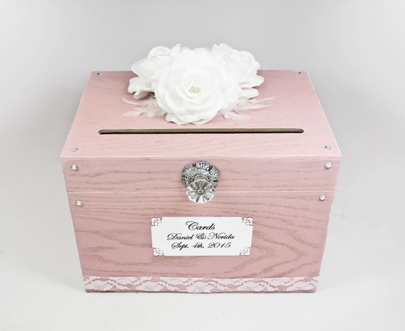 Pretty Pink Card Box for Wedding Baby Shower Card Box Pink