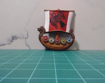 Viking ship fridge magnet