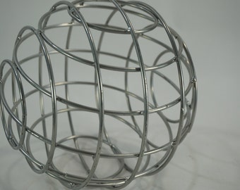 Garden Sphere, Garden Globe, Metal Armillary Like Lawn Garden Ornament, Yard Decor, Plant Frame, Plantable Round Metal Frame, Free Shipping