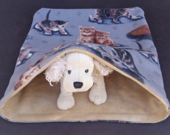 Cat Sleeping Bag Burrow Bed Snuggle Sack Kitten Pet Blanket Sleep Bedding