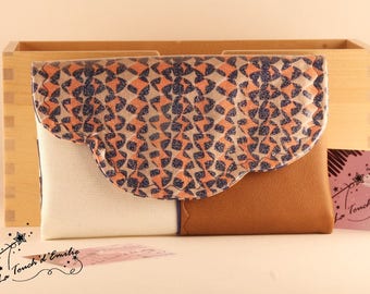 The integral cloud blue Orange wallet