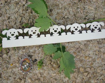 Dog border 2025 wood 6 mm wooden Littles embellishment