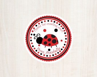 LADYBUG FAVOR TAGS Printable Ladybug Tags Ladybug Party