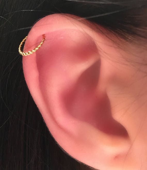 twisted cartilage earrings