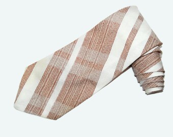 70's striped Trevira necktie