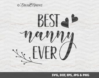 Download Best nanny ever card | Etsy