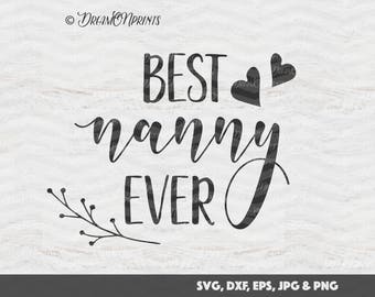 Download Best nanny ever card | Etsy