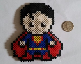 Superman and Logo Perler Beads