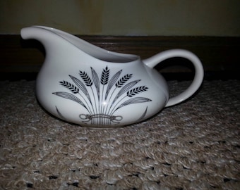Vintage Franciscan Regency Fine China Platinum Wheat Creamer