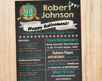 retirement poster etsy
