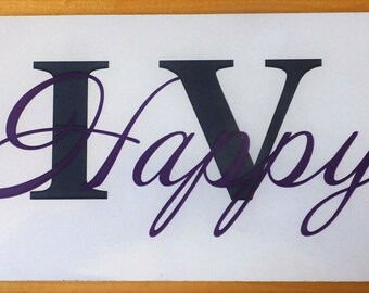 Live Happy Wood Sign