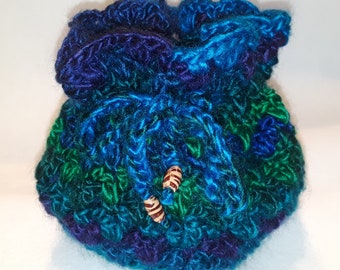 Crochet Drawstring Pouch #3