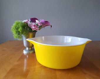 Pyrex; yellow pyrex; 475-b
