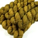 Sock Yarn Mini Skeins, Hand Dyed Yarn, Sock Weight 4 Ply Superwash Merino Wool Yarn - Olive Oil Tonal - Fingering Knitting Yarn, DIY Gift