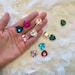11colors 18mm 10pcs heart shaped crystal glass rhinestone Crystal glass rhinestone crystal rhinestone