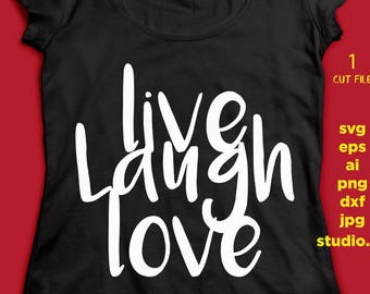 Download Live laugh love svg | Etsy