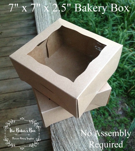 7 x 7 x 2 1/2 Kraft box