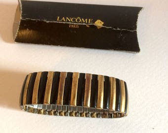 LANCÔME adjustable bracelet black and gold