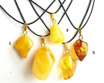 Butterscotch amber pendant yellow amber pendant organic baltic amber pendant necklace amber stone amber jewelry amber gift for her