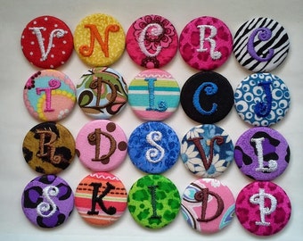 8 Monogrammed Swivel Clip or Badge Reel Id Holder Your choice of personalized design