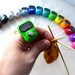 Digital Row Counter - Finger Tally Count with LCD Screen - Hands Free Counting for Knitters and Crocheters - Fifteen Colors Available!