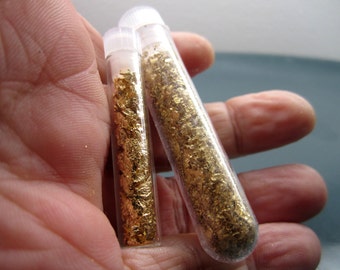edible gold flakes 24K gold flakes Canadian 24K gold baking soaps cocktails nail polish eyeshadow crafts jewelry skin care honey clearance